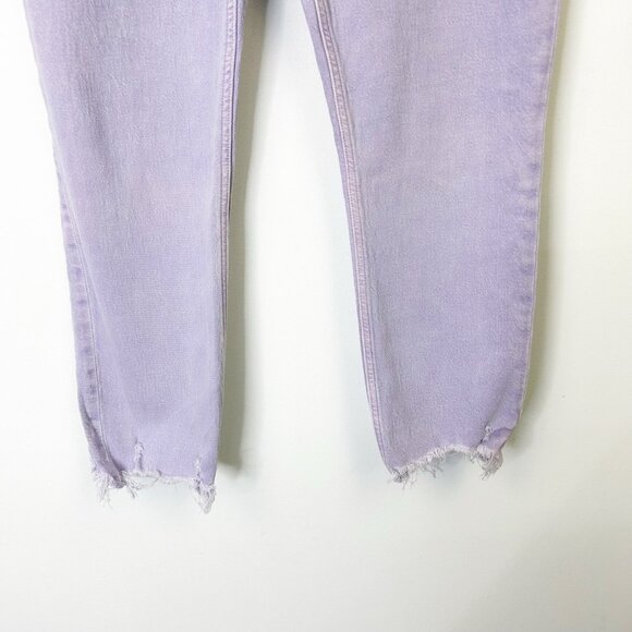 Abercrombie Simone High Rise Slim Ankle Jeans Womens Size 31 Purple - Picture 9 of 9